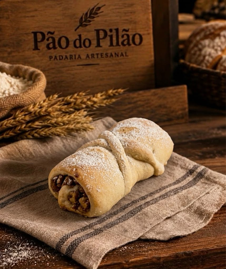 Pão com torresmos